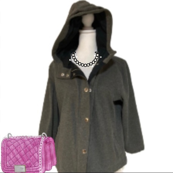 GUC  Lauren Ralph Lauren Gray & Black Lightweight Jacket Size XL - Picture 9 of 9